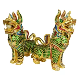 Singha Löwen 2er Set mit Mosaik 60cm Thai Deko Shop Thai Deko Shop GmbH 2