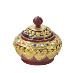 Deko Holzdose – rot gold Thai Deko Shop Thai Deko Shop GmbH