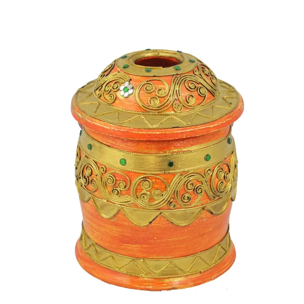 Thai Kleenextuch-Spender – orange Thai Deko Shop Thai Deko Shop GmbH