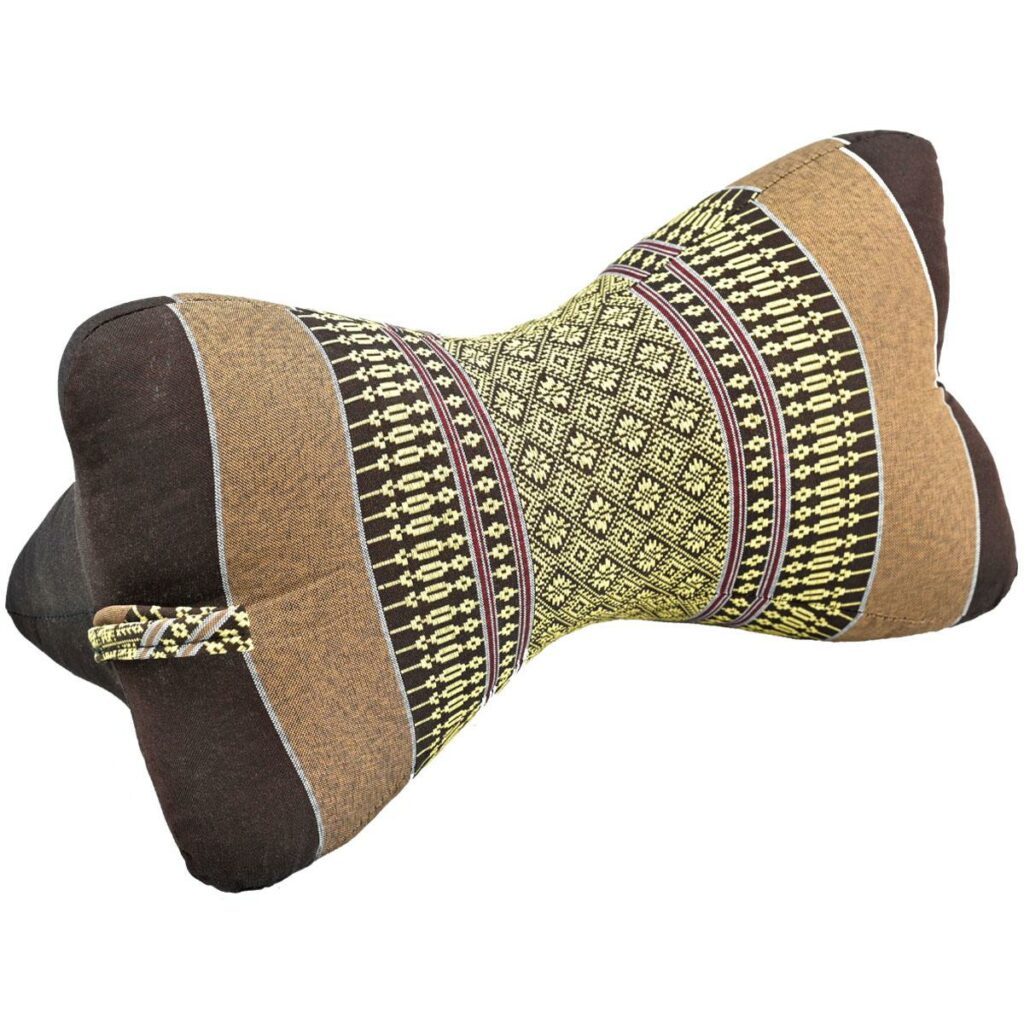 Thai Sternenkissen – braun mit Muster Thai Deko Shop Thai Deko Shop GmbH