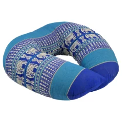 Thai Nackenhörnchen weiss-blau mit Elefanten Thai Deko Shop Thai Deko Shop GmbH 2