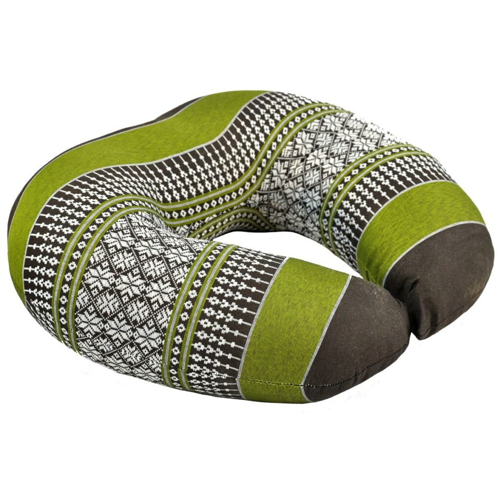 Kapok Nackenhörnchen grün-braun Thai Deko Shop Thai Deko Shop GmbH