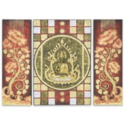 Reliefbild – 3teilig 120 x 160 Thai Deko Shop Thai Deko Shop GmbH