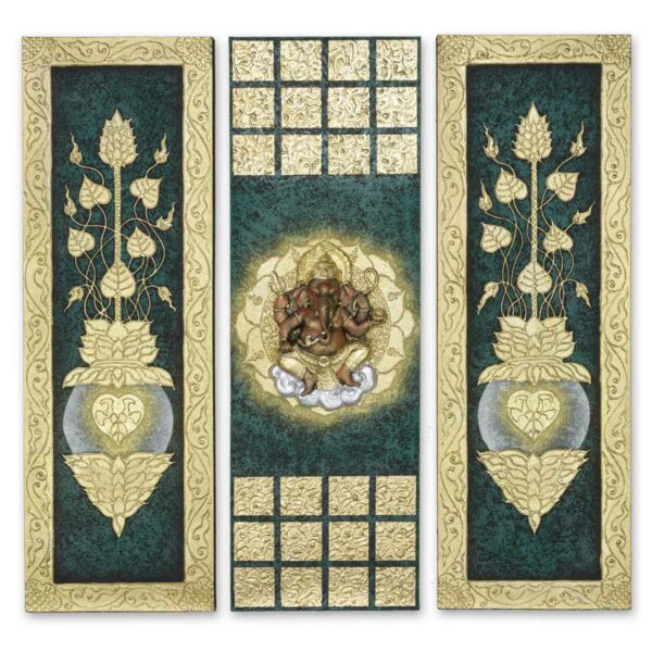 Reliefbild – 3teilig 100 x 100 Thai Deko Shop Thai Deko Shop GmbH 2