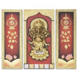 Reliefbild – 3teilig 120 x 140 Thai Deko Shop Thai Deko Shop GmbH