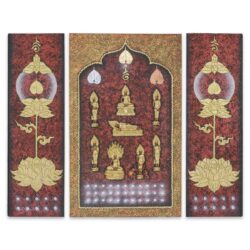 Reliefbild – 3teilig 100 x 120 Thai Deko Shop Thai Deko Shop GmbH