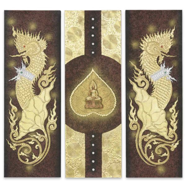 Reliefbild – 3teilig 100 x 100 Thai Deko Shop Thai Deko Shop GmbH 2