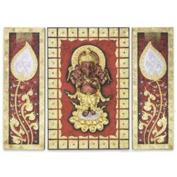 Reliefbild – 3teilig 120 x 160 Thai Deko Shop Thai Deko Shop GmbH