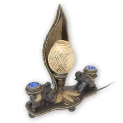 Bambuslampe mit Elefantenmotiv – 32cm Thai Deko Shop Thai Deko Shop GmbH 2