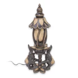 Bambuslampe mit 2 Elefanten Thai Deko Shop Thai Deko Shop GmbH