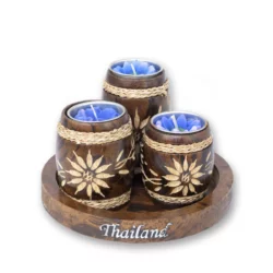 Teelichthalter Säulenform Thai Deko Shop Thai Deko Shop GmbH