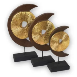 Thai Mond Ornamente 3er Set Thai Deko Shop Thai Deko Shop GmbH