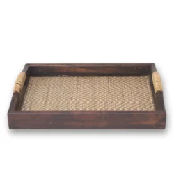 Bambus Serviertablett 28 x 21cm Tabletts & Körbe Thai Deko Shop GmbH