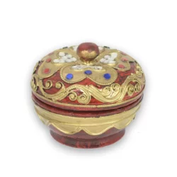 Deko Holzdose – rot gold Thai Deko Shop Thai Deko Shop GmbH