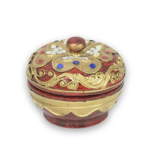 Deko Holzdose – rot gold Thai Deko Shop Thai Deko Shop GmbH 2