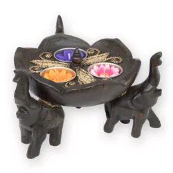 3er Elefant Teelichthalter Thai Deko Shop Thai Deko Shop GmbH