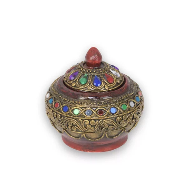 Deko Holzdose – rot bronce Thai Deko Shop Thai Deko Shop GmbH 2
