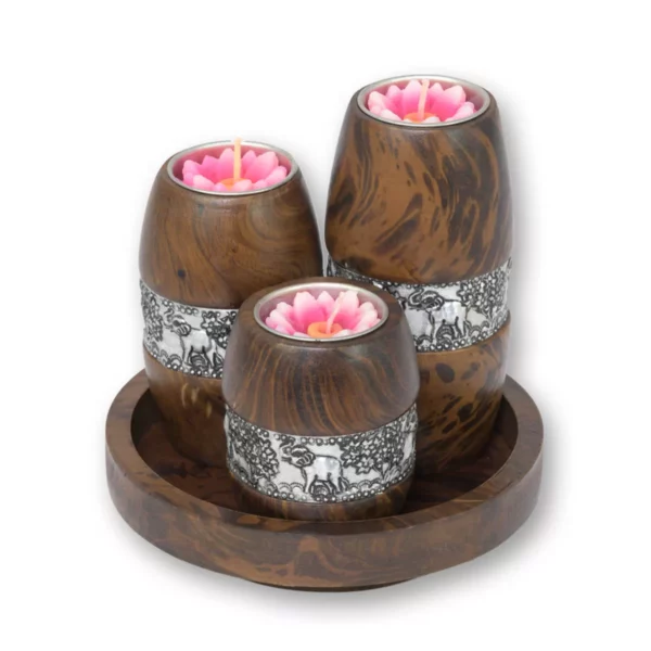 Teelichthalter Säulenform Thai Deko Shop Thai Deko Shop GmbH 2