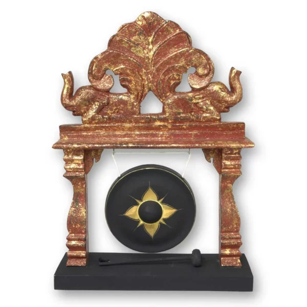 Thailändischer Tischgong rot-golden Thai Deko Shop Thai Deko Shop GmbH 2