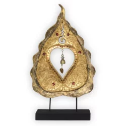 Bodhi-Blattglocke bronze-golden Thai Deko Shop Thai Deko Shop GmbH