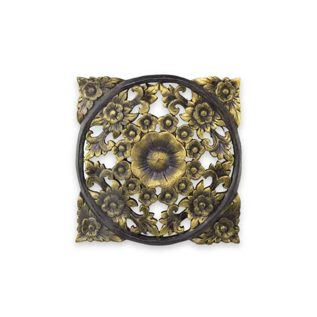 Thailändisches Holzornament 30 x30cm Thai Deko Shop Thai Deko Shop GmbH