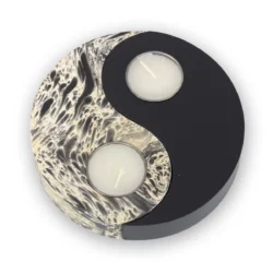 Yin Yang Teelicht – schwarz-weiss 2 Thai Deko Shop Thai Deko Shop GmbH