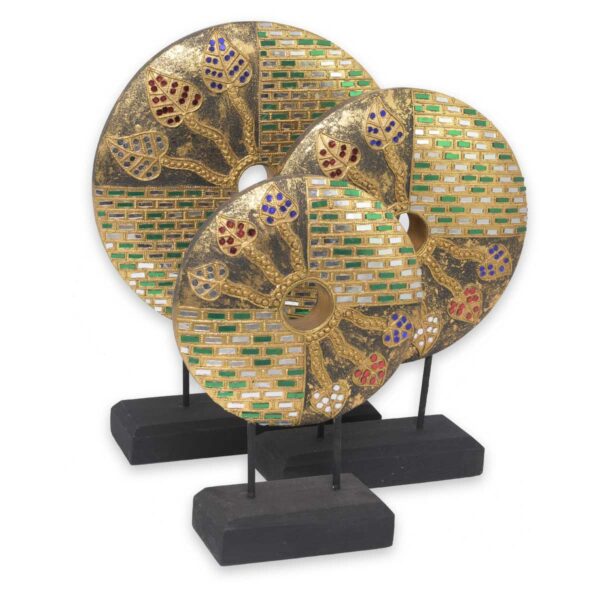 Thai Sonnenscheibe 3er Set Golden Thai Deko Shop Thai Deko Shop GmbH 2