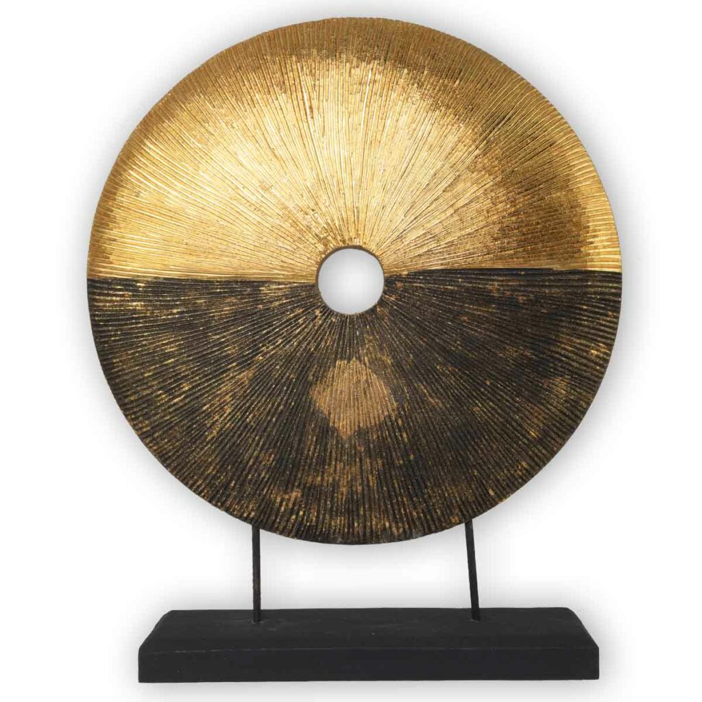 Thai Sonnenscheibe XXL schwarz-gold Thai Deko Shop Thai Deko Shop GmbH