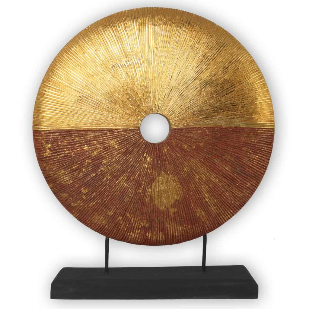 Thai Sonnenscheibe XXL rot-gold Sonnenscheiben Thai Deko Shop GmbH