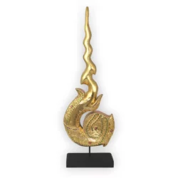 Die 9-Glücksbringer Statue – golden Thai Deko Shop Thai Deko Shop GmbH