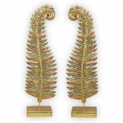 Thai Farnblatt 2er Set – mosaikverziert Thai Deko Shop Thai Deko Shop GmbH