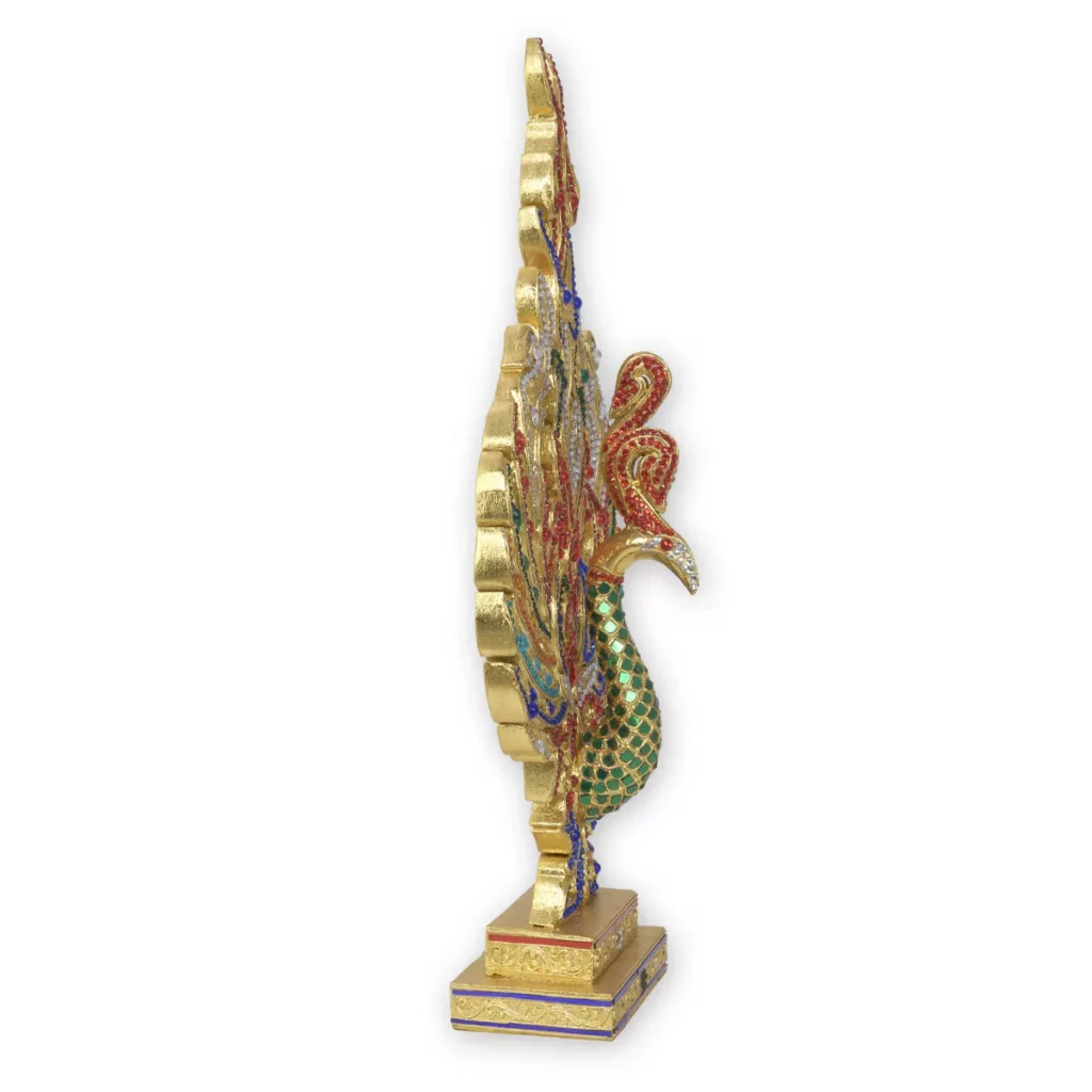 Glückspfau-Skulptur 77cm aus Thailand Thai Deko Shop Thai Deko Shop GmbH