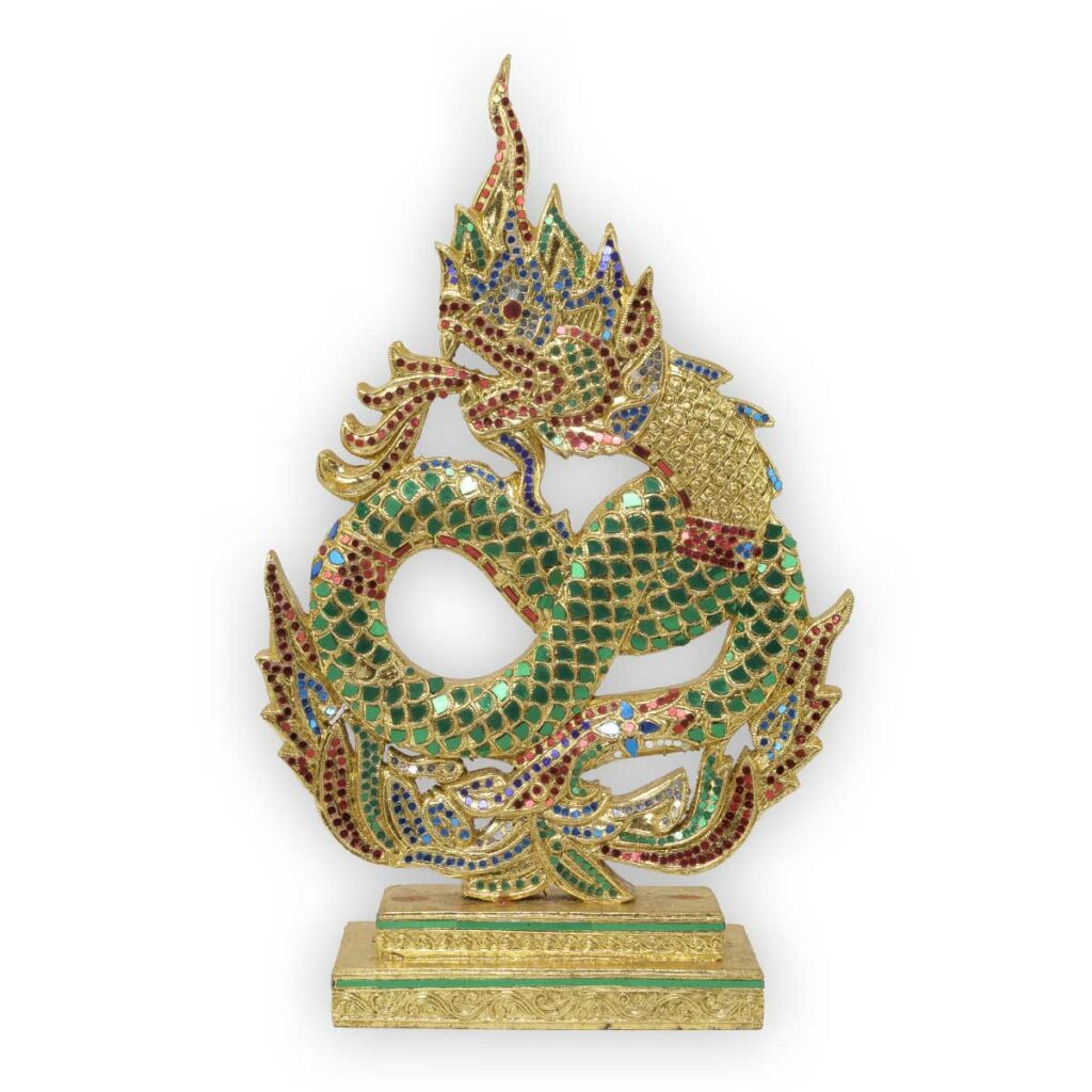 Naga-Drachenschlange als 2er Set – Motiv 2 Grosse Naga Thai Deko Shop GmbH