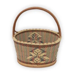 Thailändischer Korb mit Muster Wohnaccessoires Thai Deko Shop GmbH