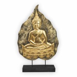 Buddha-Bodhiblatt-Aufsteller bronze-golden 62cm Thai Deko Shop Thai Deko Shop GmbH