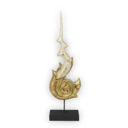 9-Glücksbringer Statue – weiss-golden Thai Deko Shop Thai Deko Shop GmbH