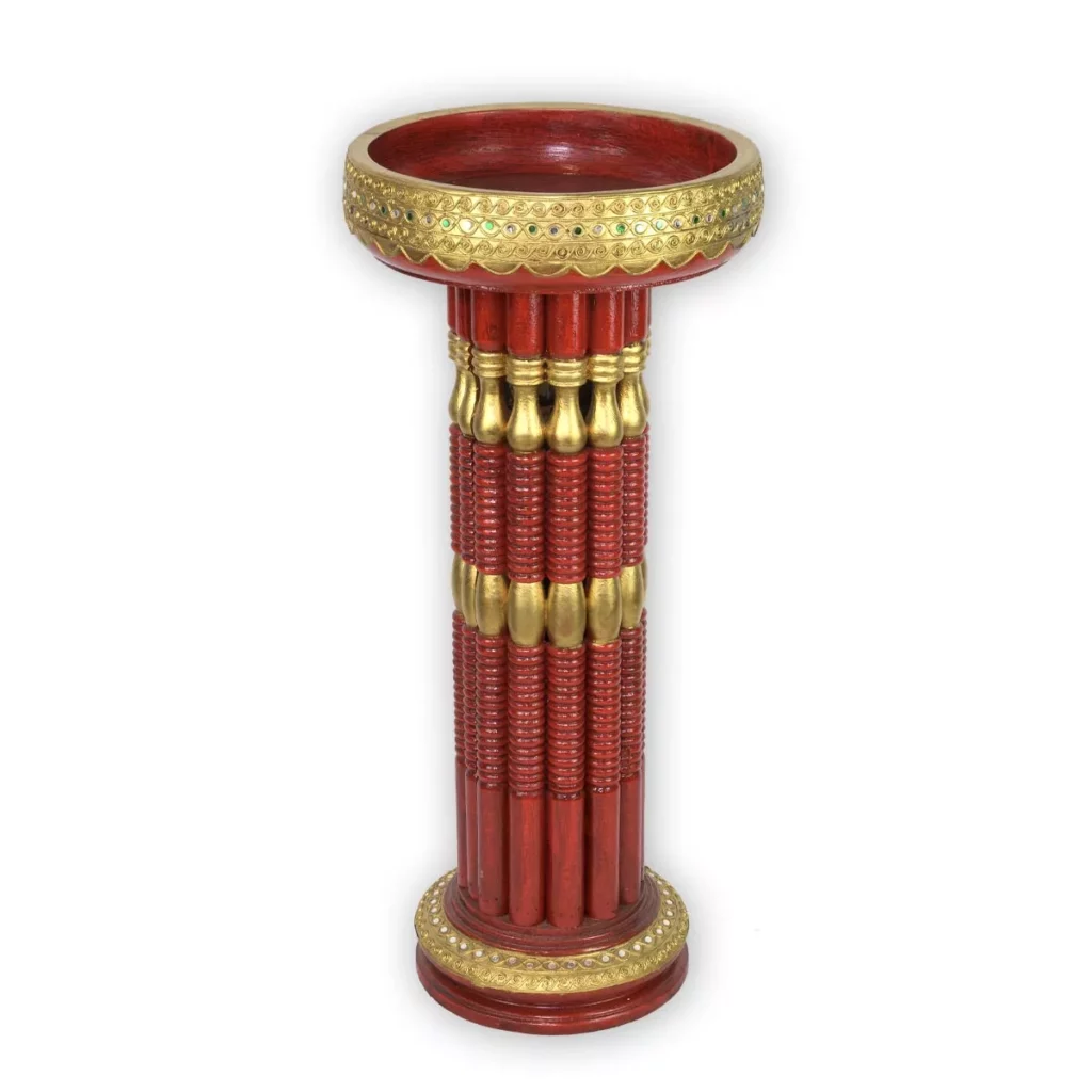 Thailändische Säulenschale 69cm Wohnaccessoires Thai Deko Shop GmbH