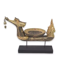 Schwanenboot – schwarz-golden Hamsaboote Thai Deko Shop GmbH