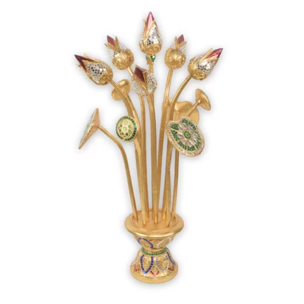 Thai Lotus Blumenstrauss – 67cm Spirituelle Kunst Thai Deko Shop GmbH 2