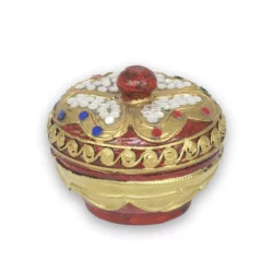 Deko Holzdose – rot gold Thai Deko Shop Thai Deko Shop GmbH