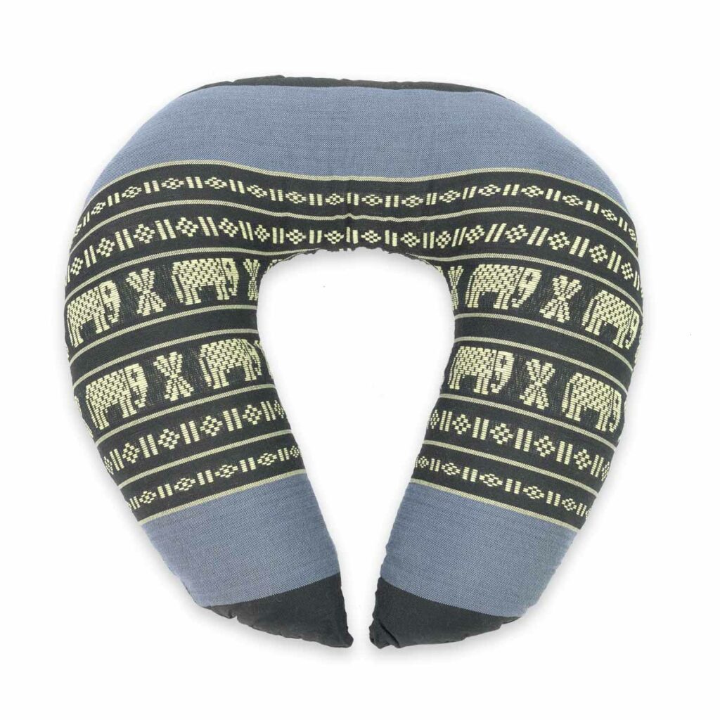 Thai Nackenhörnchen blau mit Elefanten Nackenhörnchen Thai Deko Shop GmbH