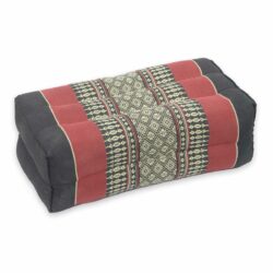 Thai Yogakissen mit Kapok – rot-schwarz Thai Deko Shop Thai Deko Shop GmbH