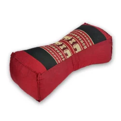 Thai Nackenkissen rot-schwarz – Elefanten Thai Deko Shop Thai Deko Shop GmbH
