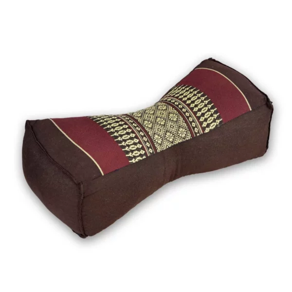 Thai Nackenkissen braun-weinrot Nackenkissen Thai Deko Shop GmbH 2