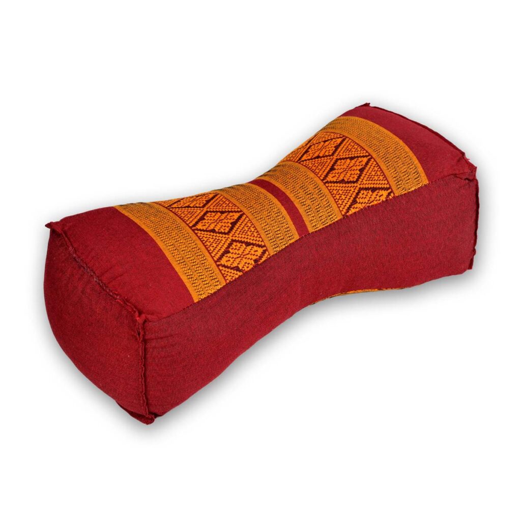 Thai Nackenkissen dunkelrot-orange Nackenkissen Thai Deko Shop GmbH