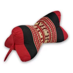 Thai Sternenkissen – rot schwarz mit Elefanten Thai Deko Shop Thai Deko Shop GmbH
