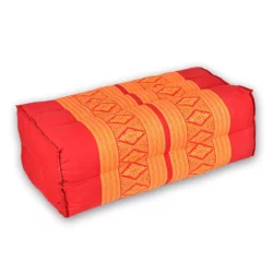 Thai Yogakissen mit Kapok – rot-orange Thai Deko Shop Thai Deko Shop GmbH