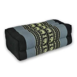 Thai Yogakissen mit Kapok – blau mit Elefanten Thai Deko Shop Thai Deko Shop GmbH