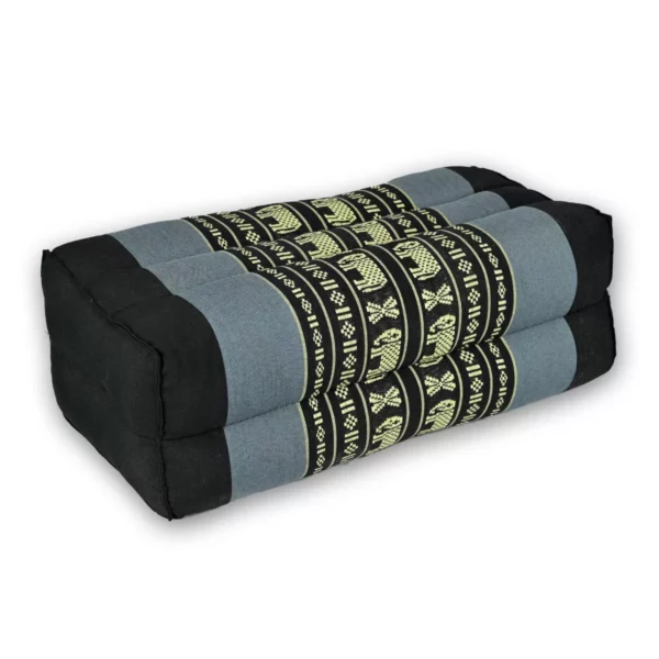 Thai Yogakissen mit Kapok – blau mit Elefanten Yogakissen Thai Deko Shop GmbH 2