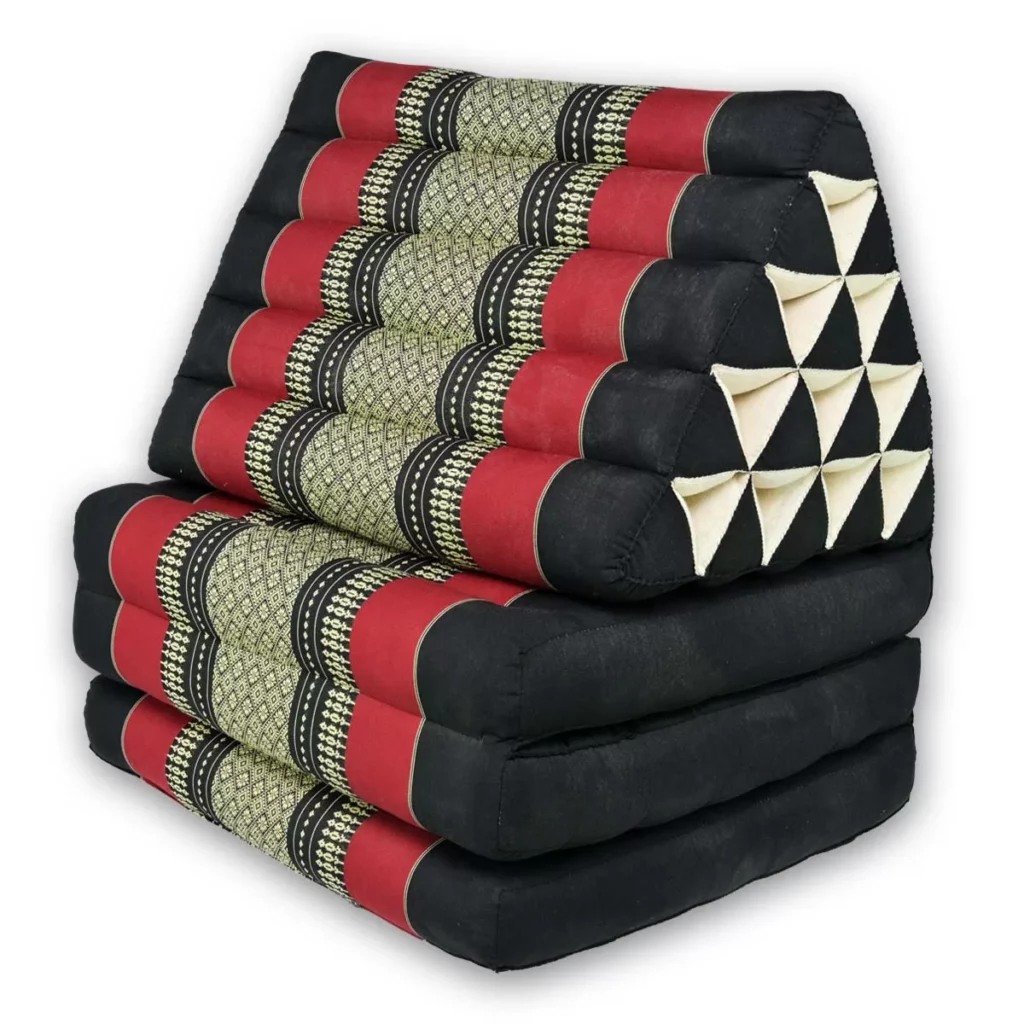 Faltbares Thaikissen – schwarz Thai Deko Shop Thai Deko Shop GmbH
